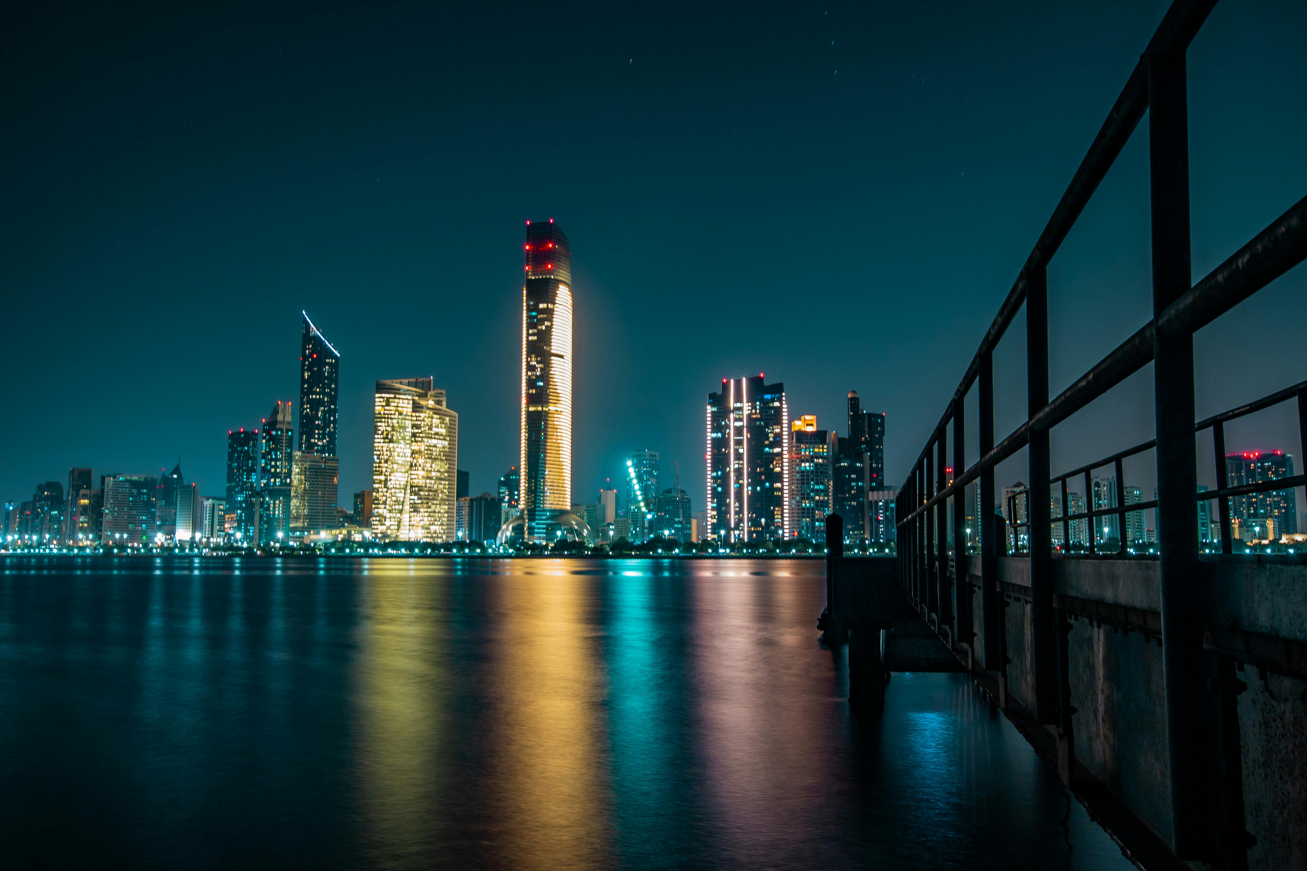 Abu Dhabi Skyline Night view Abu Dhabi Skyline Night view