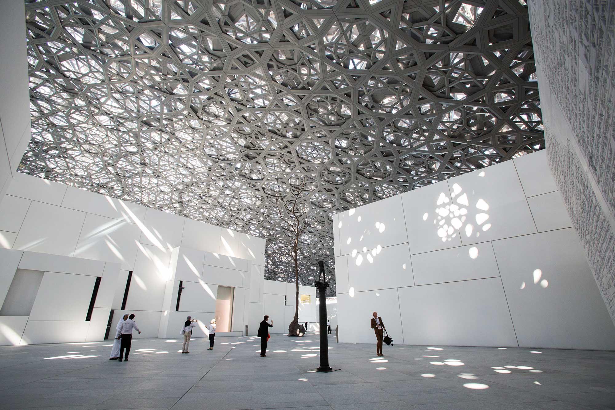 Louvre Abu Dhabi dome and rain of light Louvre Abu Dhabi dome and rain of light